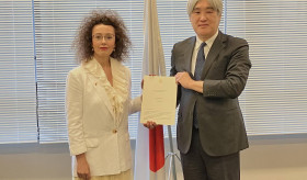 Դեսպան Մոնիկա Սիմոնյանն իր հավատարմագրերի պատճենն է հանձնել Ճապոնիայի ԱԳ նախարարության արարողակարգի ծառայության պետին