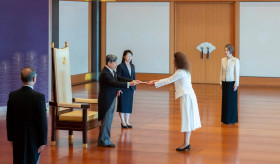 Ambassador of Armenia to Japan presented her Credentials to the Emperor of the country